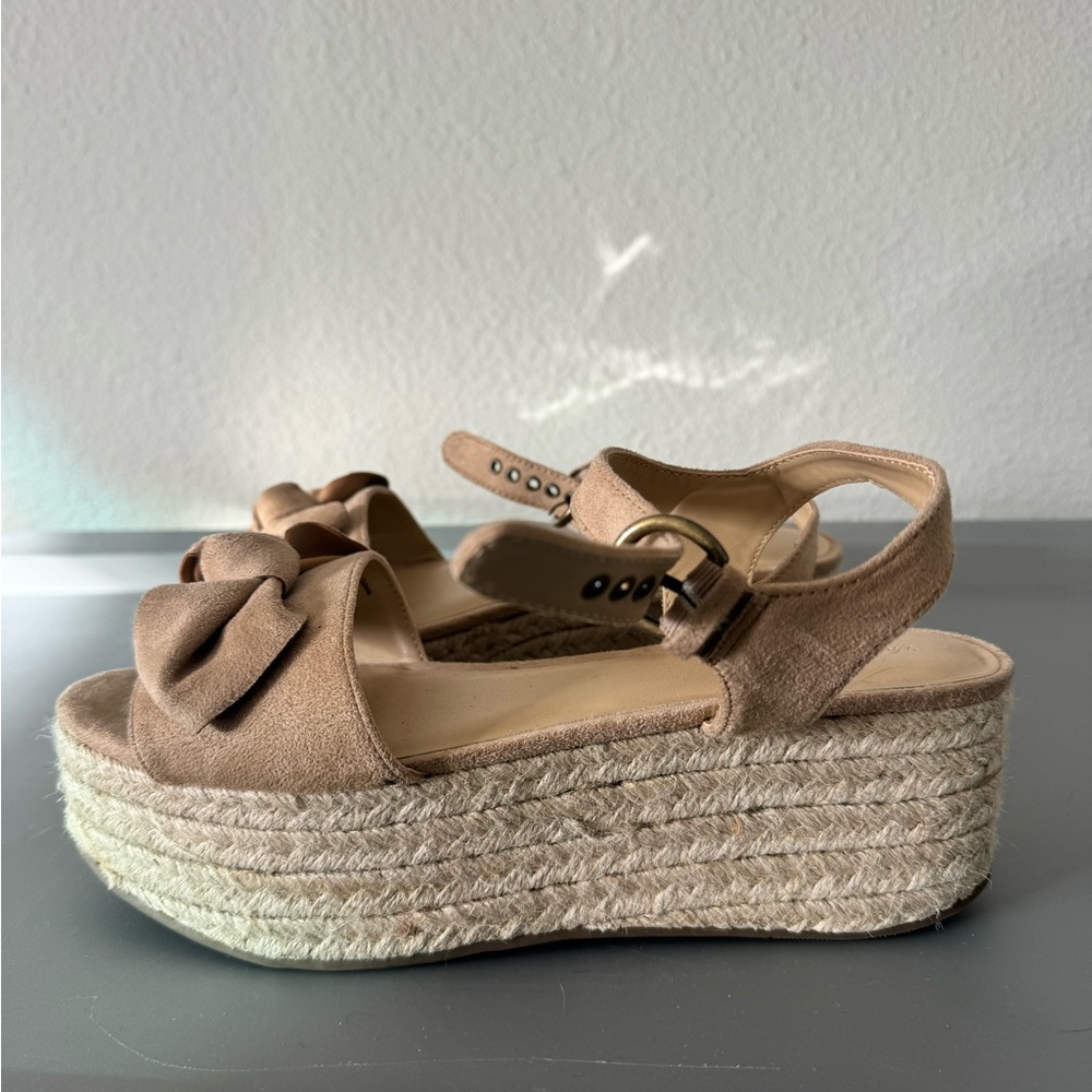 Universal Thread Tan Espadrilles Platforms Size 7.5